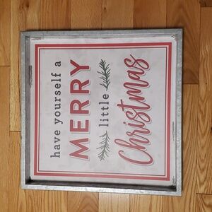 Metal Christmas Sign